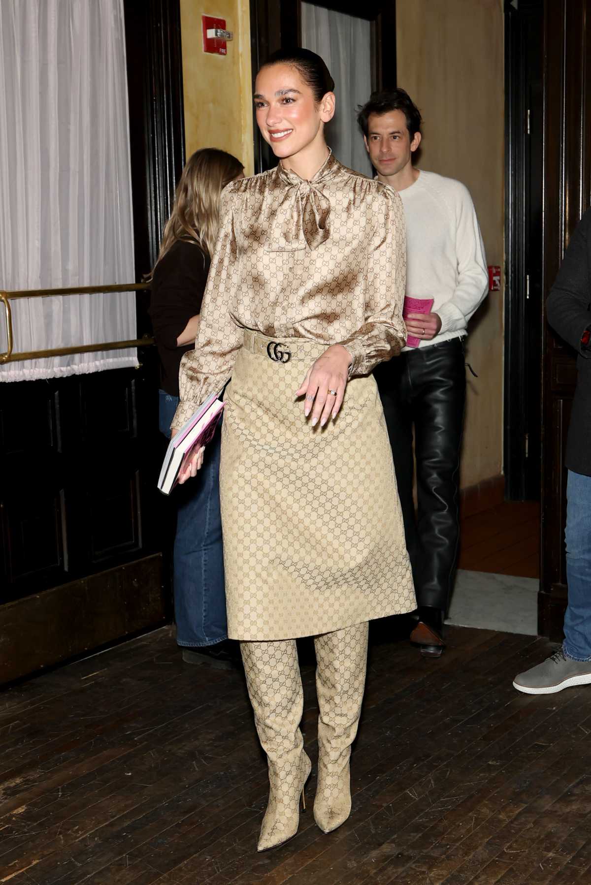 Dua Lipa In Gucci La Famiglia At Service95 Book Club