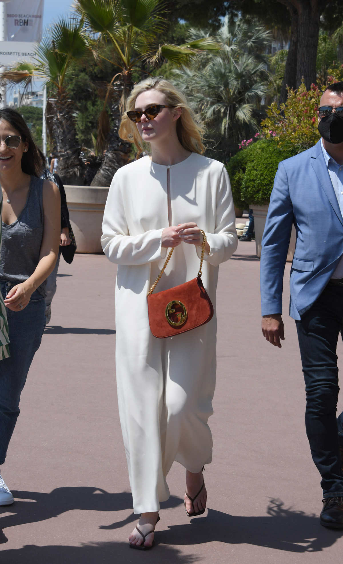 Anne Hathaway, Rebecca Hall And Elle Fanning Wearing Gucci During The 75th Annual Cannes Film Festiv