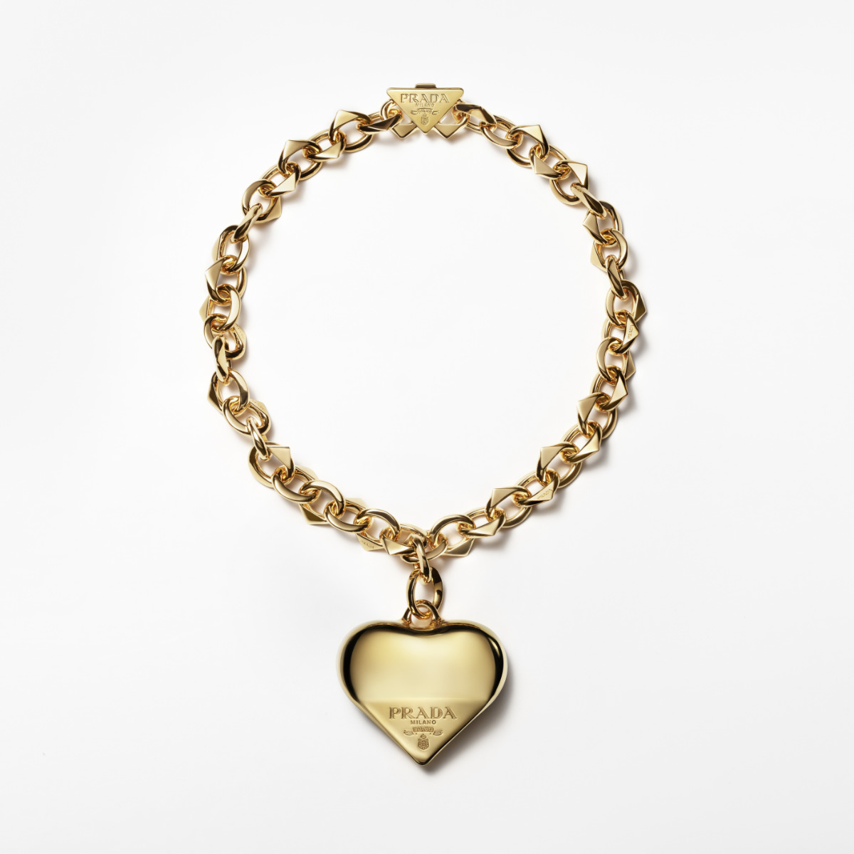 Gold/white Eternal Gold Pendant Necklace In Yellow Gold With Diamonds |  PRADA