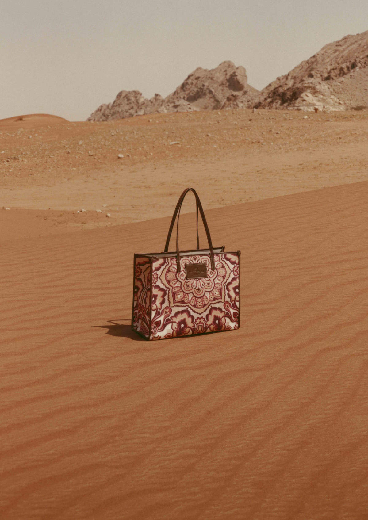 Etro Liquid Paisley Shopping Bag in Orange