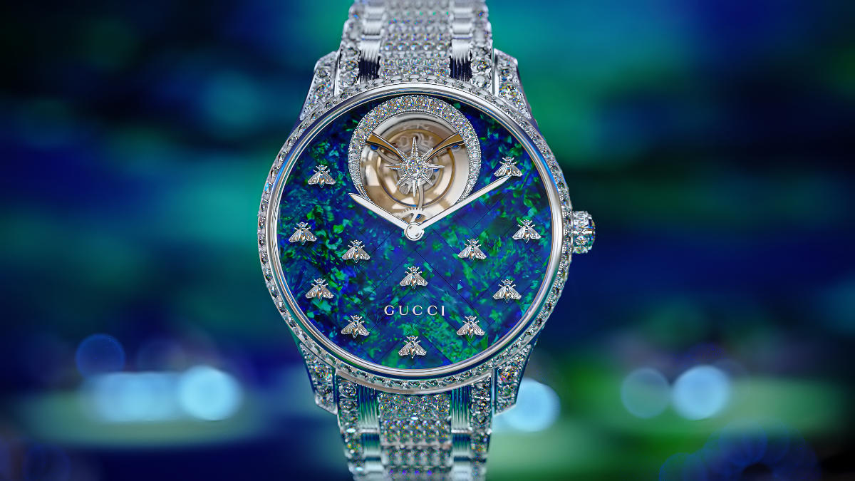 More exquisite than ever, Gucci takes us on a hypnotizing horological  journey