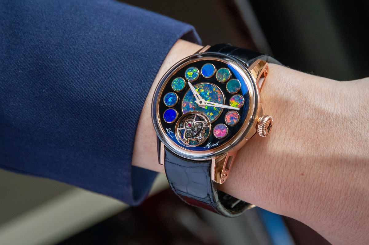 Louis Moinet Presents Its New Geopolis Opal Watch - An Horological Masterpiece In Rainbow Colours