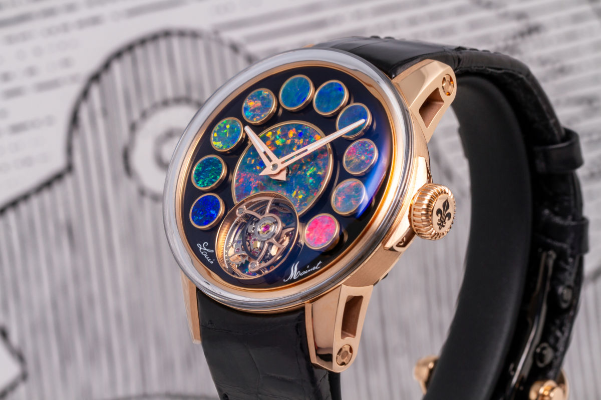 Louis Moinet Presents Its New Geopolis Opal Watch - An Horological Masterpiece In Rainbow Colours