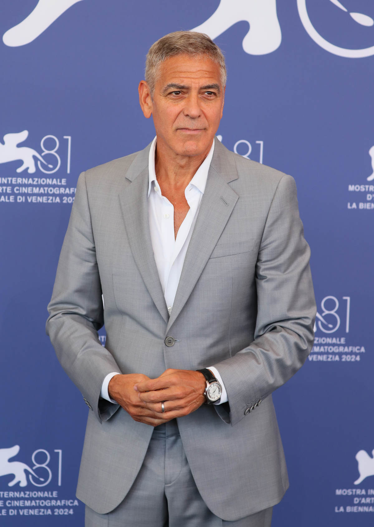 George Clooney Wears OMEGA At The 81st Venice International Film Festival