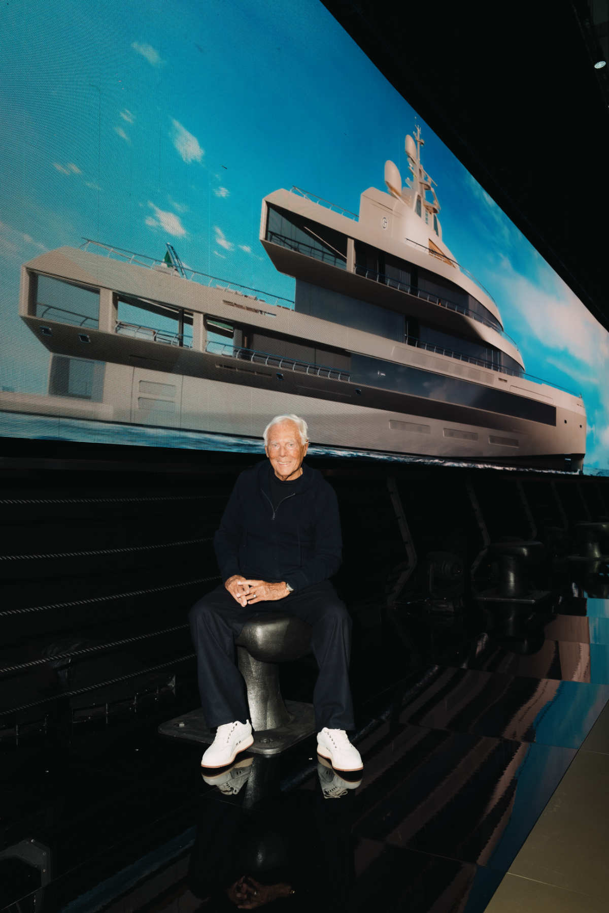 The Italian Sea Group And Giorgio Armani Presented The Mega Yacht Admiral 72 By Giorgio Armani