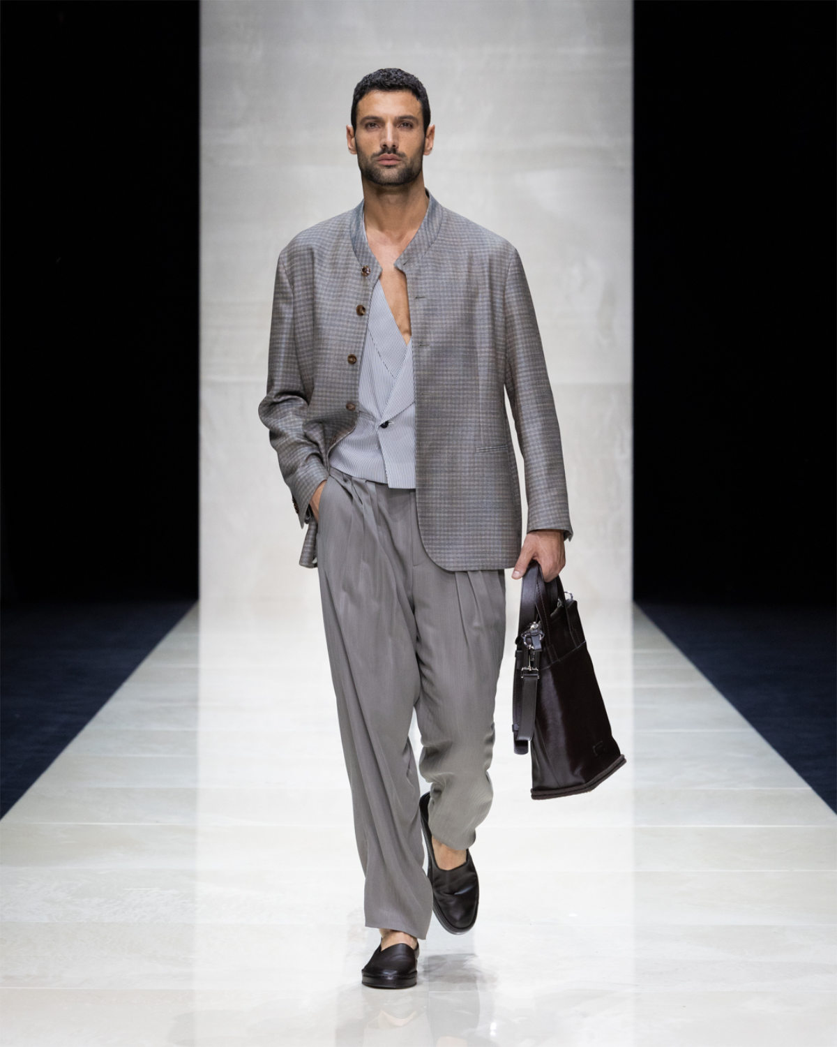 Giorgio Armani Presents His New Men's Spring/Summer 2025 Collection