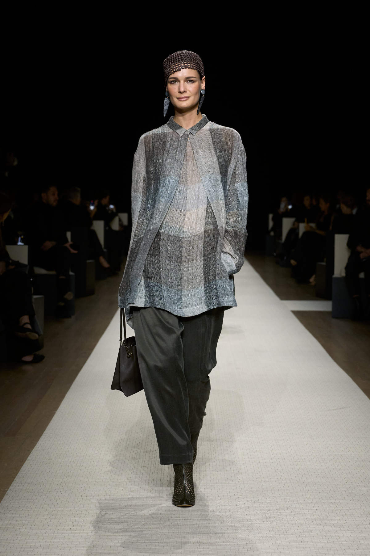 Giorgio Armani Presents His New Spring Summer 2025 Women's Collection: On A Journey