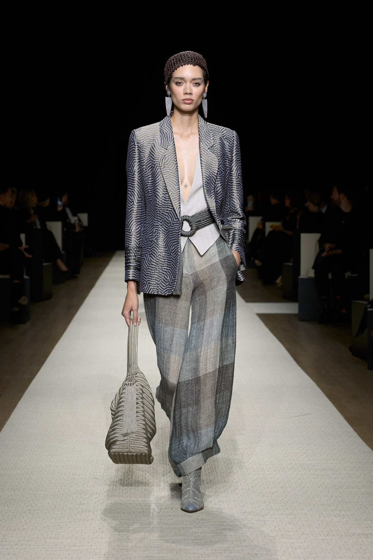 Giorgio Armani Presents His New Spring Summer 2025 Women's Collection: On A Journey