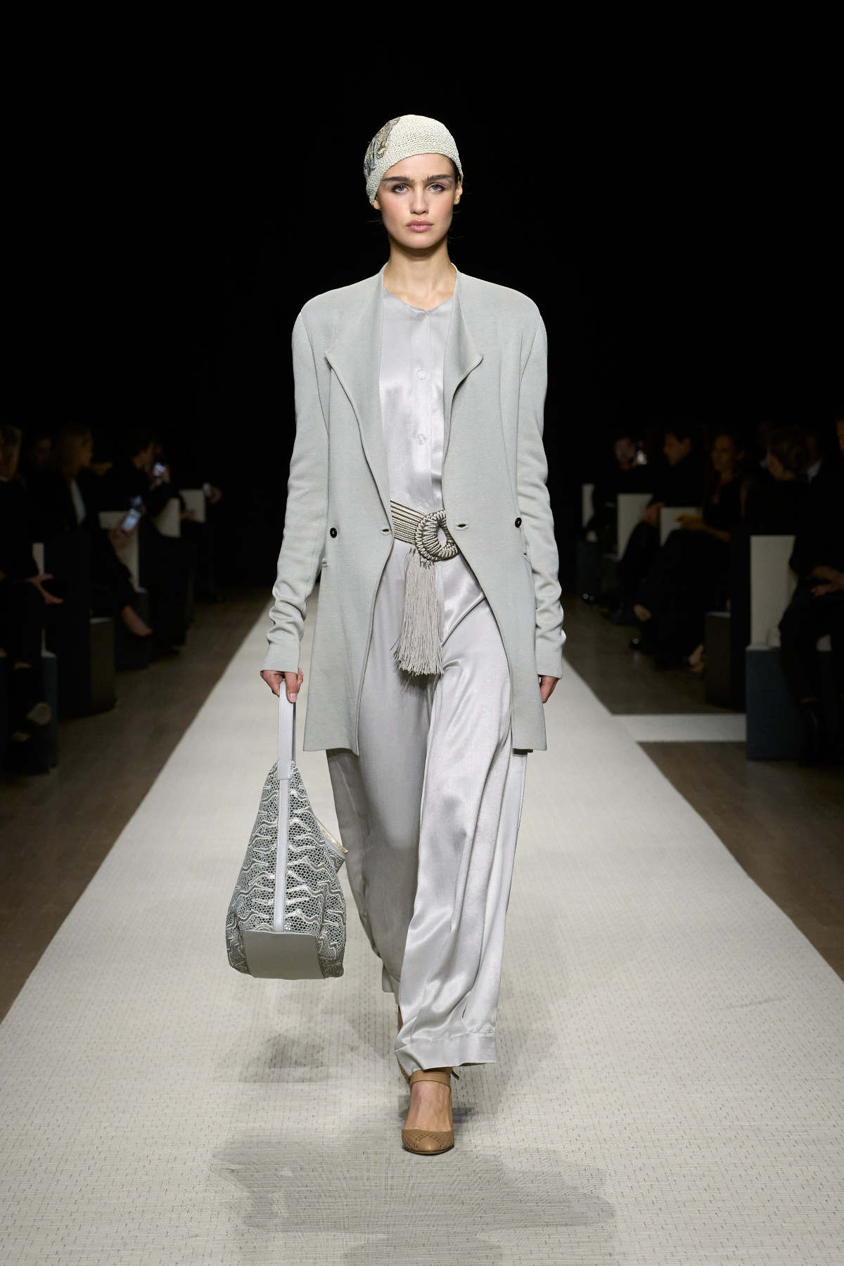 Giorgio Armani Presents His New Spring Summer 2025 Women's Collection: On A Journey