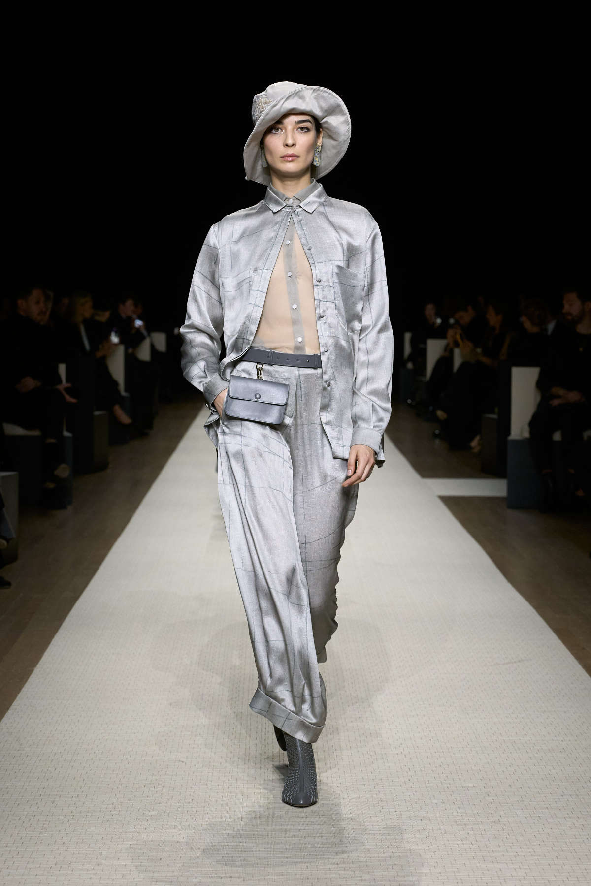 Giorgio Armani Presents His New Spring Summer 2025 Women's Collection: On A Journey