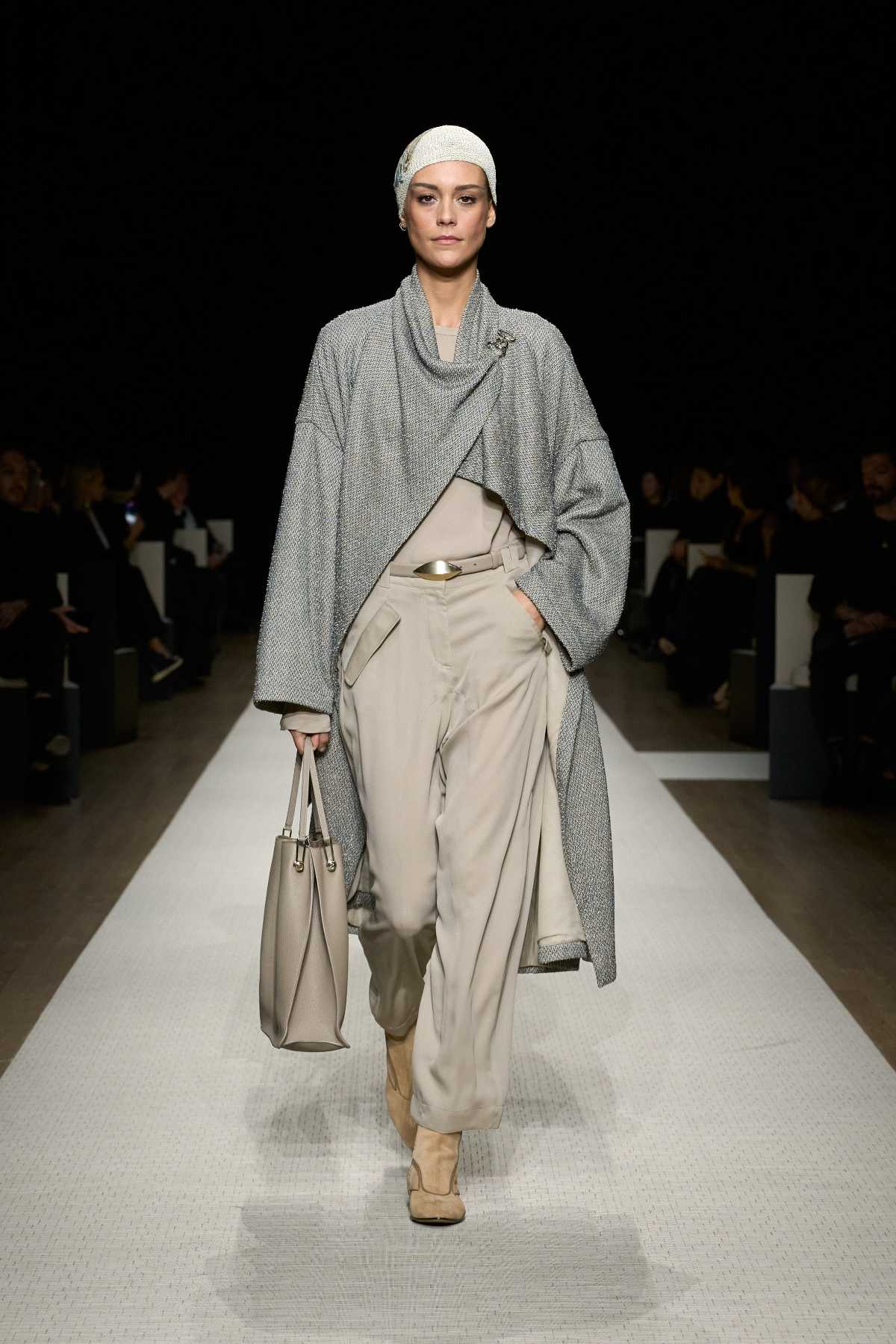 Giorgio Armani Presents His New Spring Summer 2025 Women's Collection: On A Journey