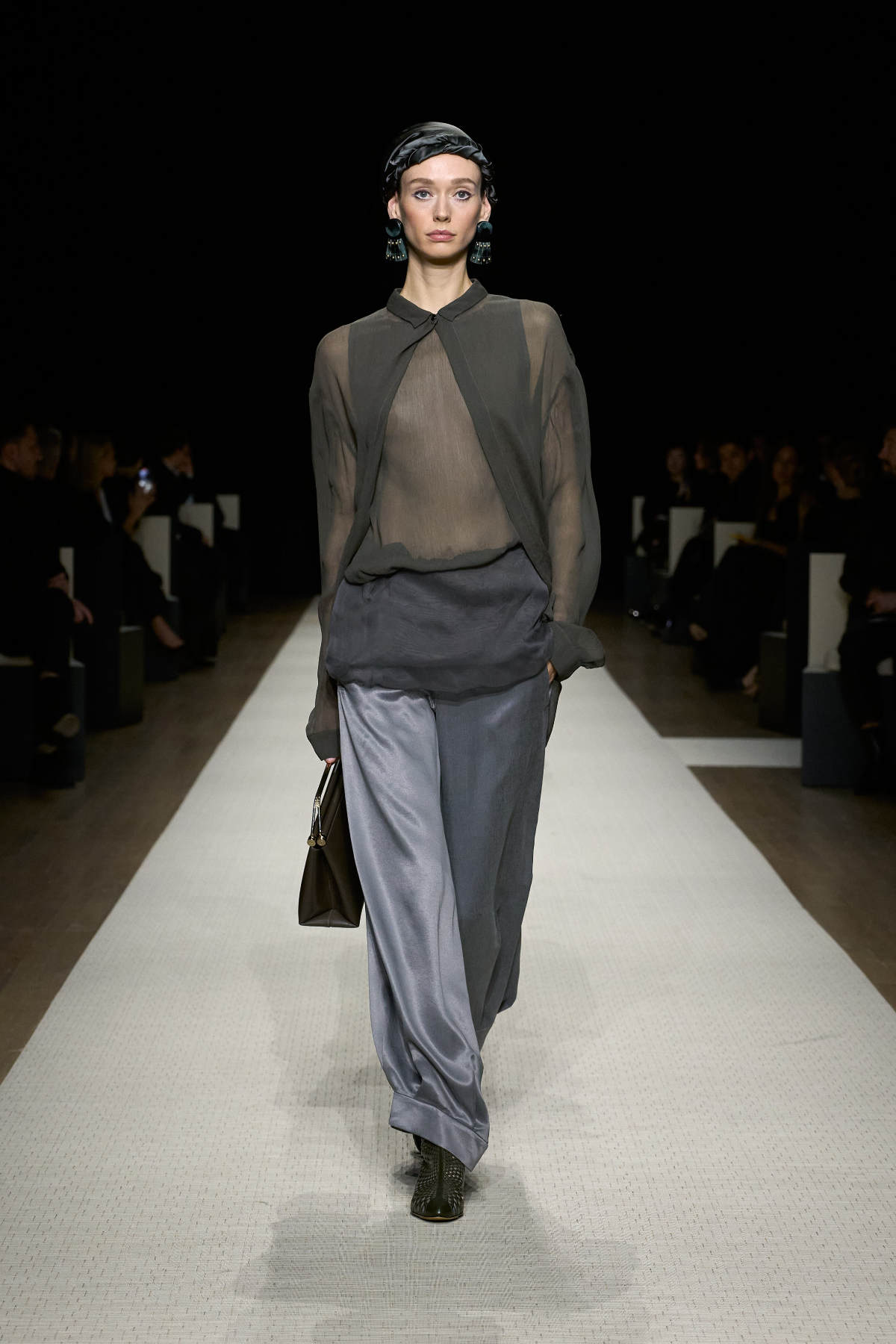 Giorgio Armani Presents His New Spring Summer 2025 Women's Collection: On A Journey