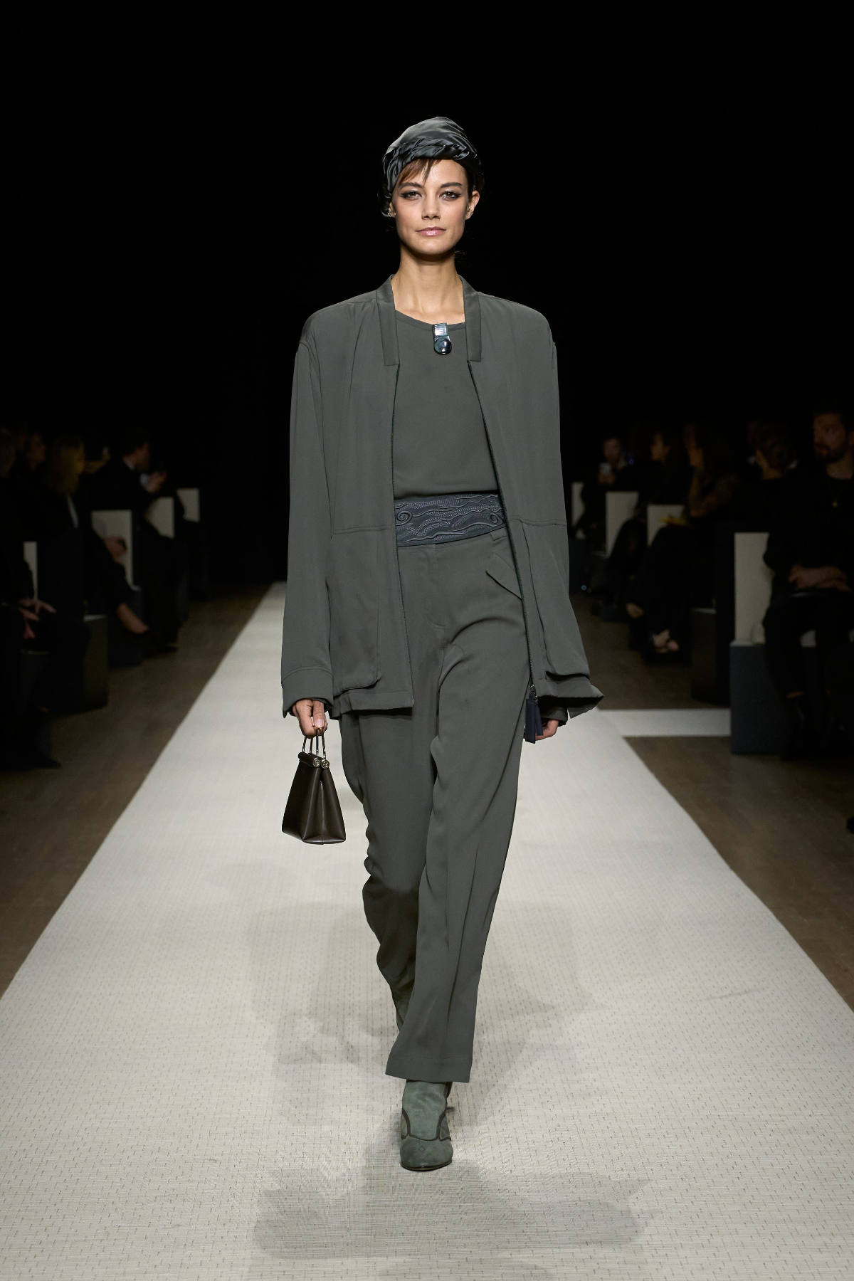 Giorgio Armani Presents His New Spring Summer 2025 Women's Collection: On A Journey