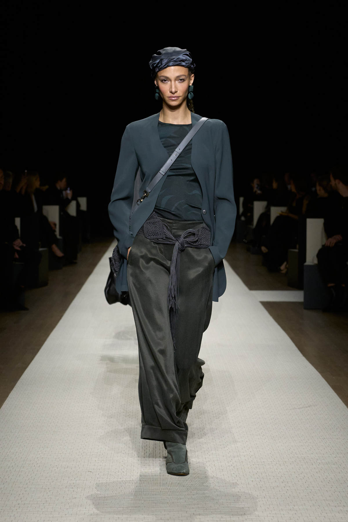 Giorgio Armani Presents His New Spring Summer 2025 Women's Collection: On A Journey