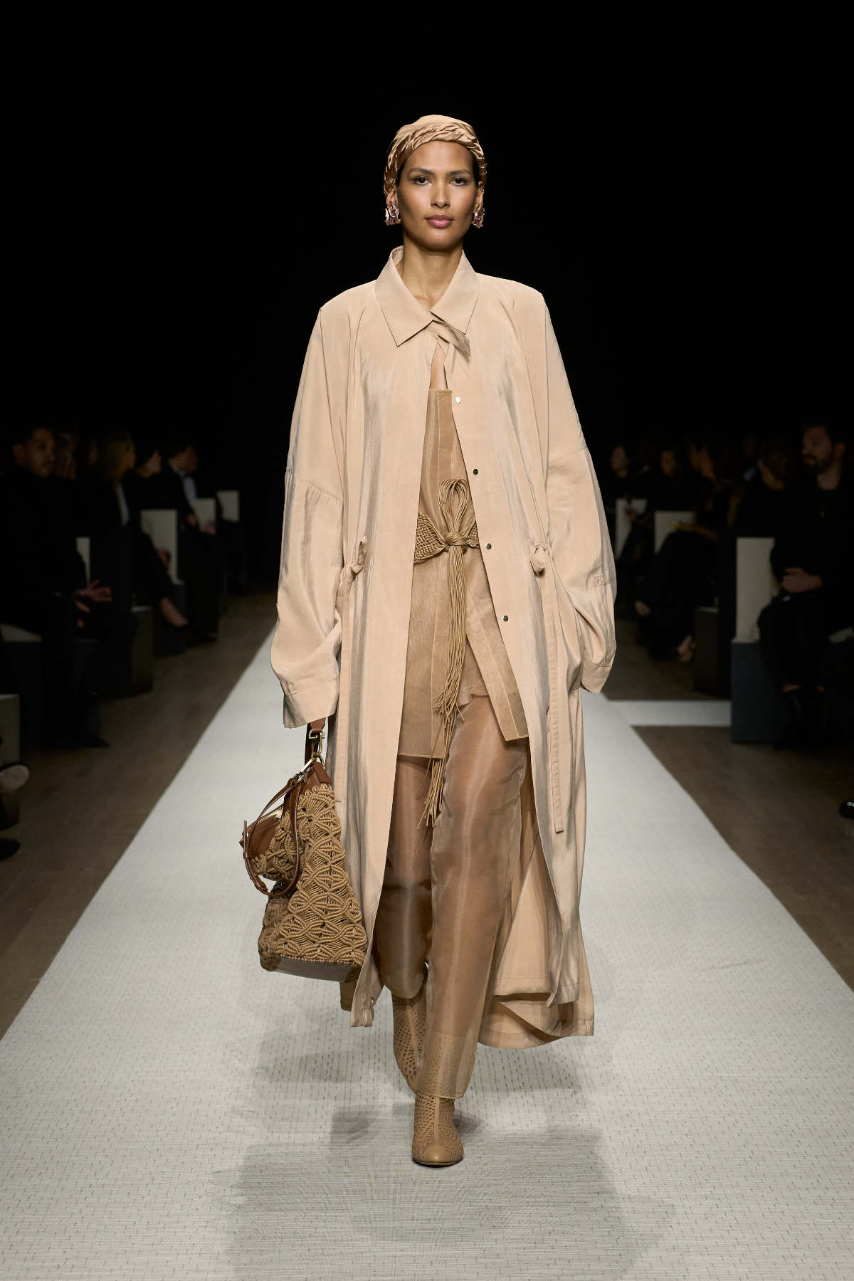 Giorgio Armani Presents His New Spring Summer 2025 Women's Collection: On A Journey