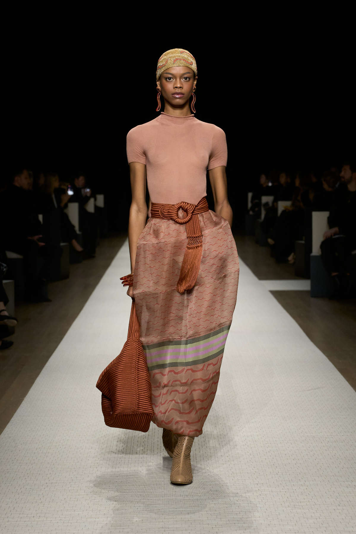 Giorgio Armani Presents His New Spring Summer 2025 Women's Collection: On A Journey