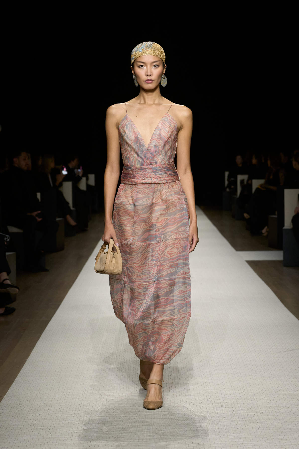 Giorgio Armani Presents His New Spring Summer 2025 Women's Collection: On A Journey