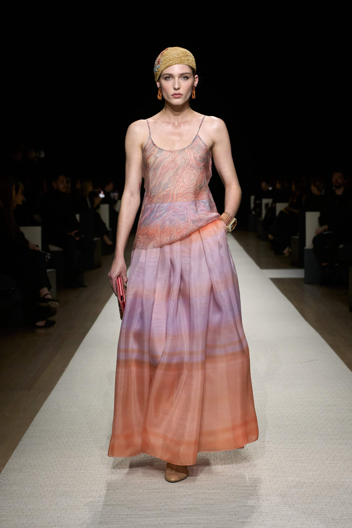 Giorgio Armani Presents His New Spring Summer 2025 Women's Collection: On A Journey