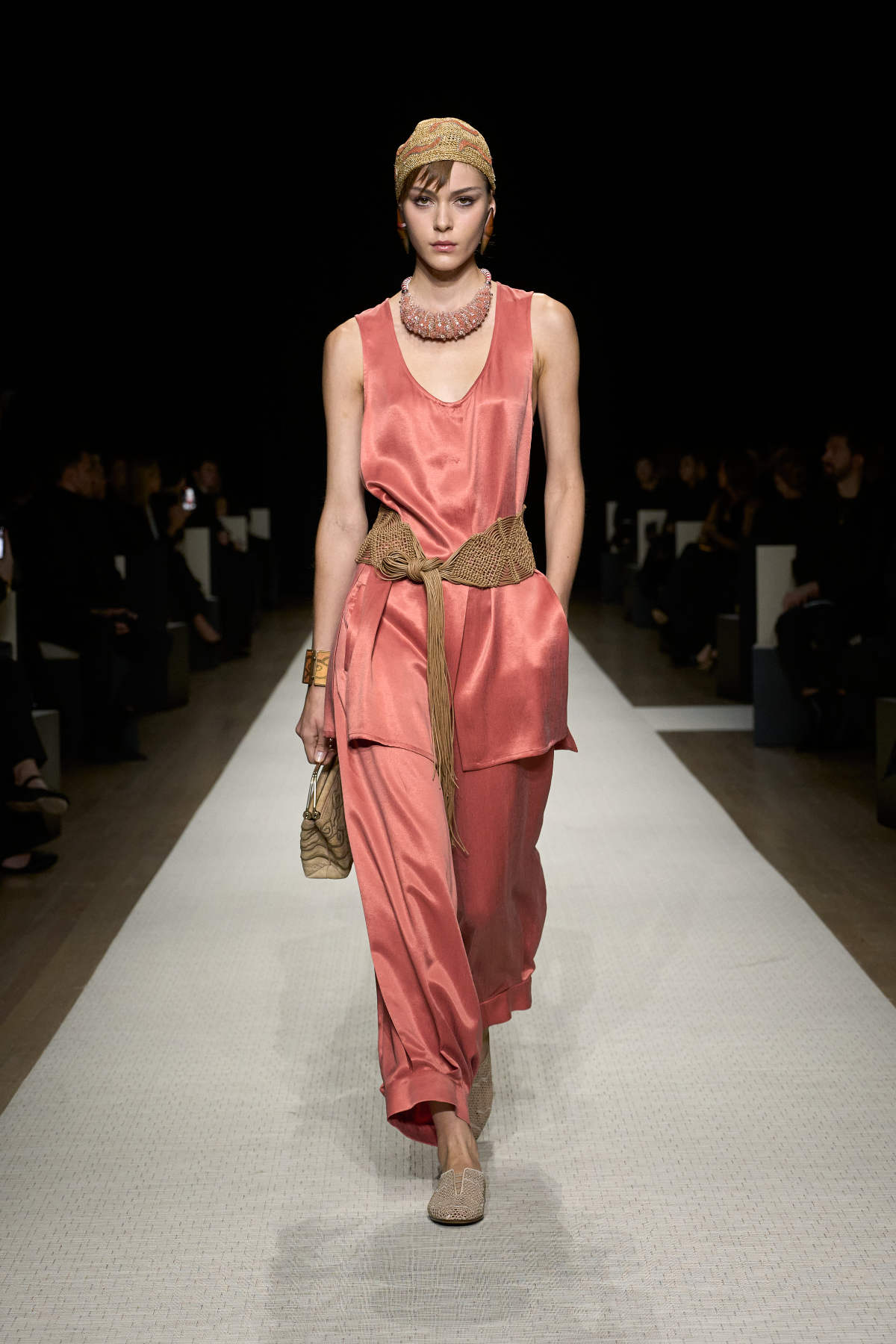 Giorgio Armani Presents His New Spring Summer 2025 Women's Collection: On A Journey