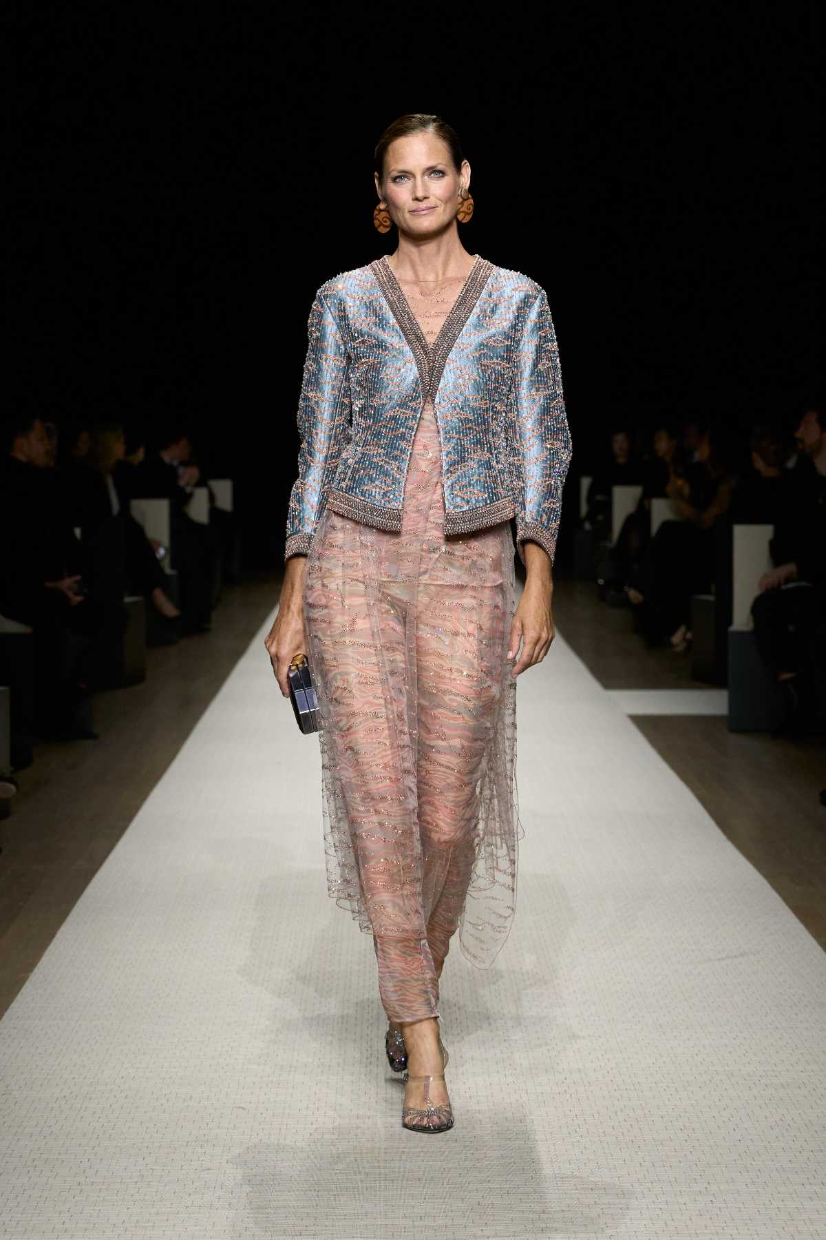 Giorgio Armani Presents His New Spring Summer 2025 Women's Collection: On A Journey