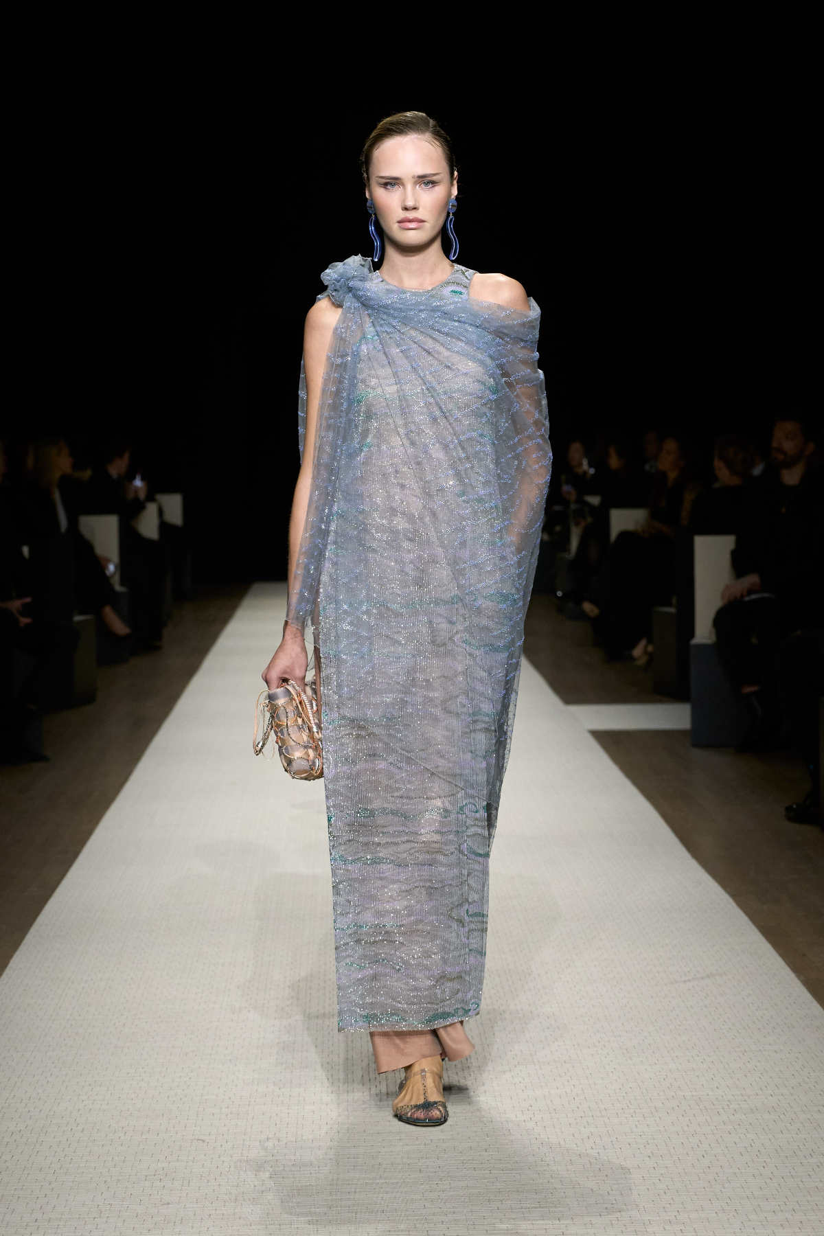 Giorgio Armani Presents His New Spring Summer 2025 Women's Collection: On A Journey