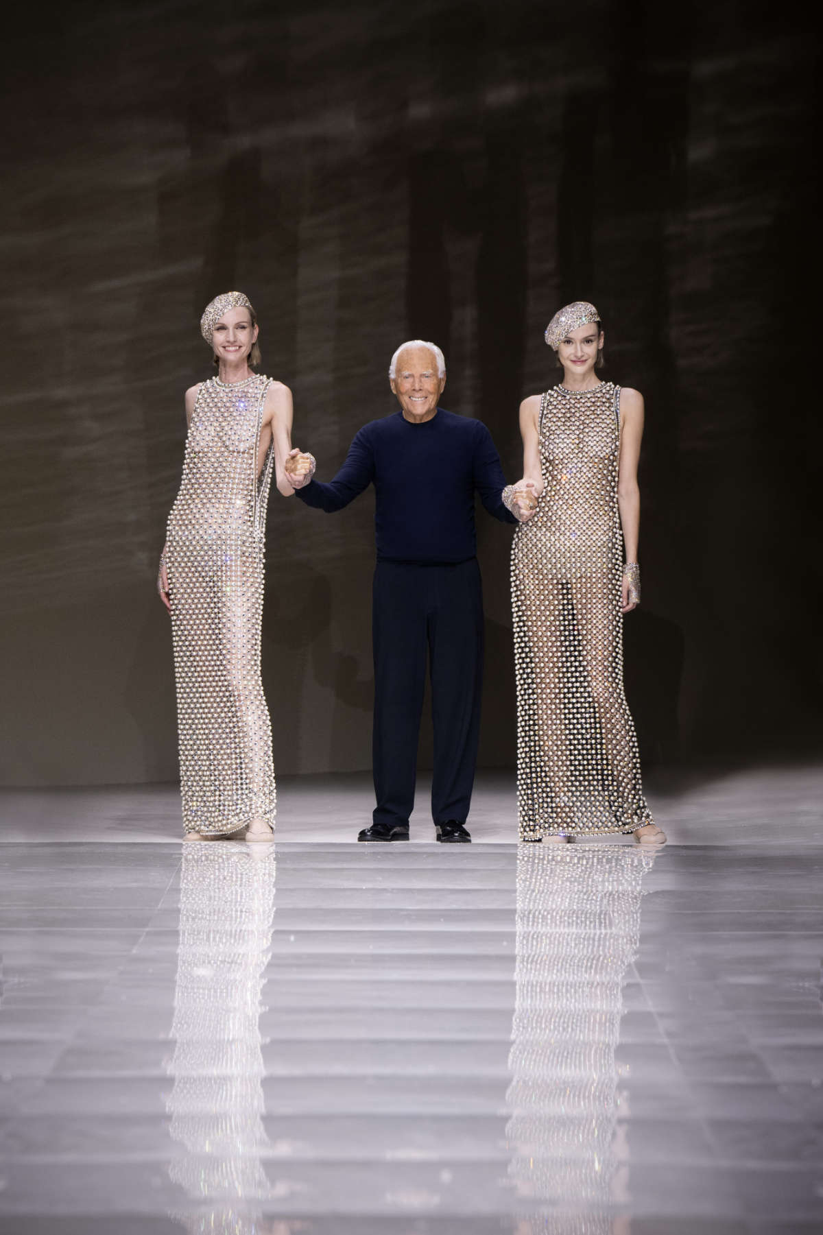 Giorgio Armani Presents His New Privé Fall-Winter 2024/25 Collection: Pearls