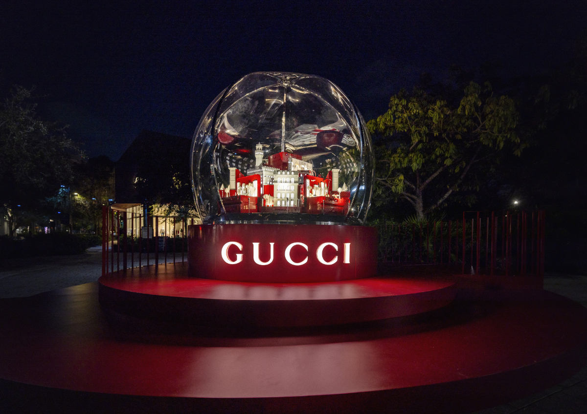 Gucci Unveils Festive-Themed Installation In Miami To Celebrate The Holiday Season