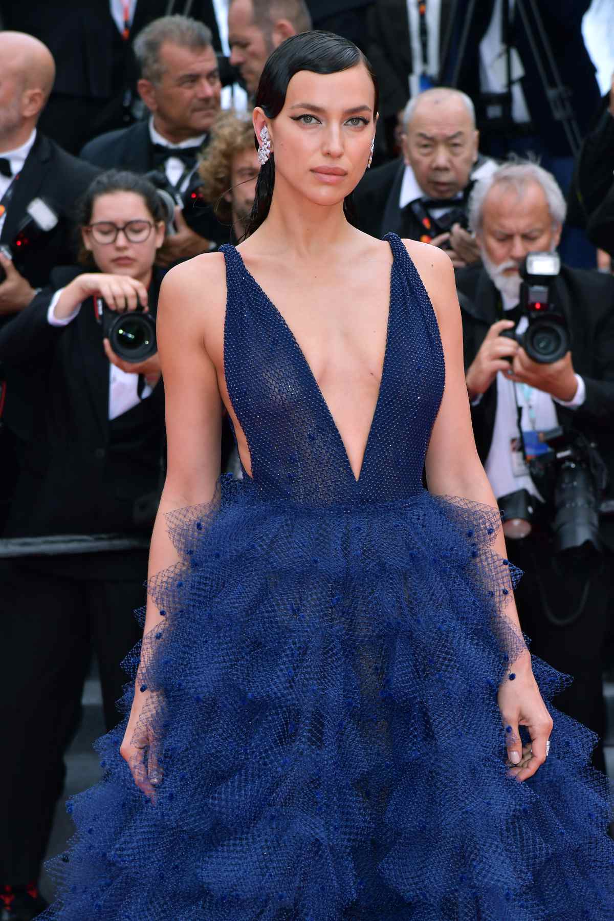Celebrities In Messika Paris During The 76th Annual Cannes Film Festival