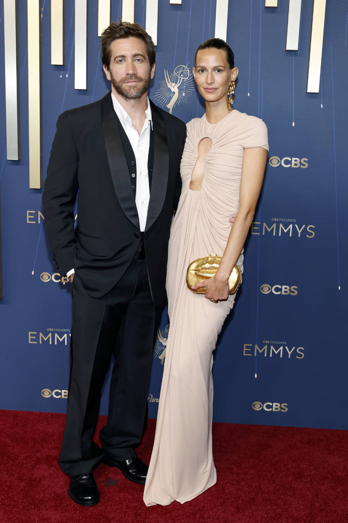 Jeanne Cadieu Radiates In Schiaparelli At The 77th Emmy Awards