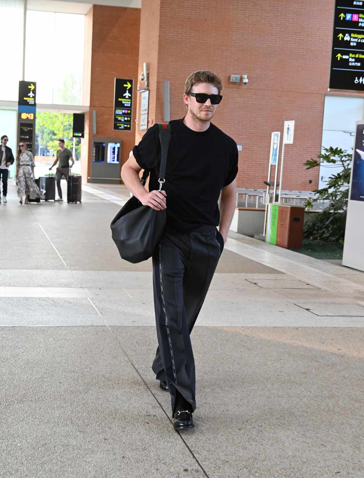 Joe Alwyn In Gucci Arriving At The 81st Venice International Film Festival