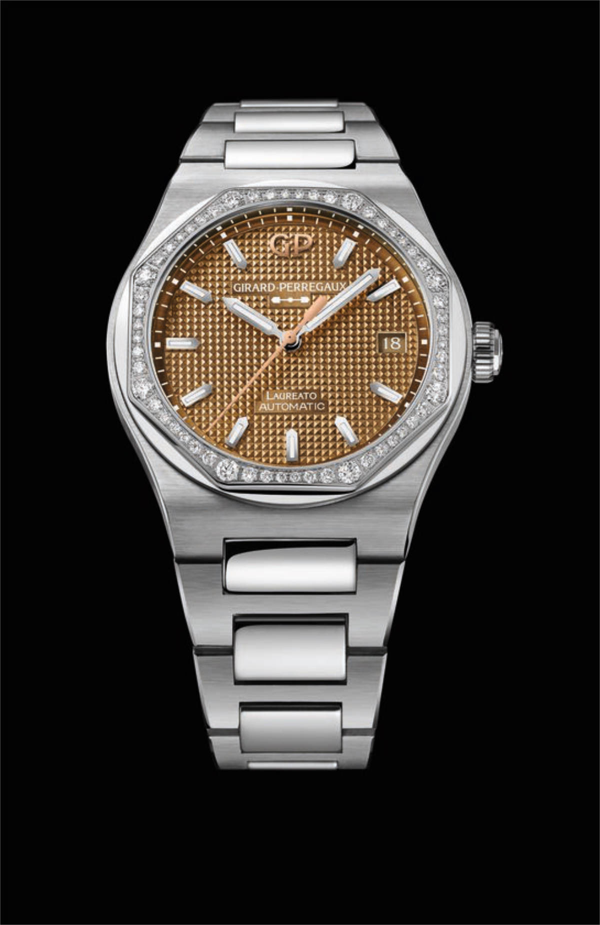 Girard-Perregaux Unveils Its New Laureato 38 MM Copper Diamond Bezel Watch