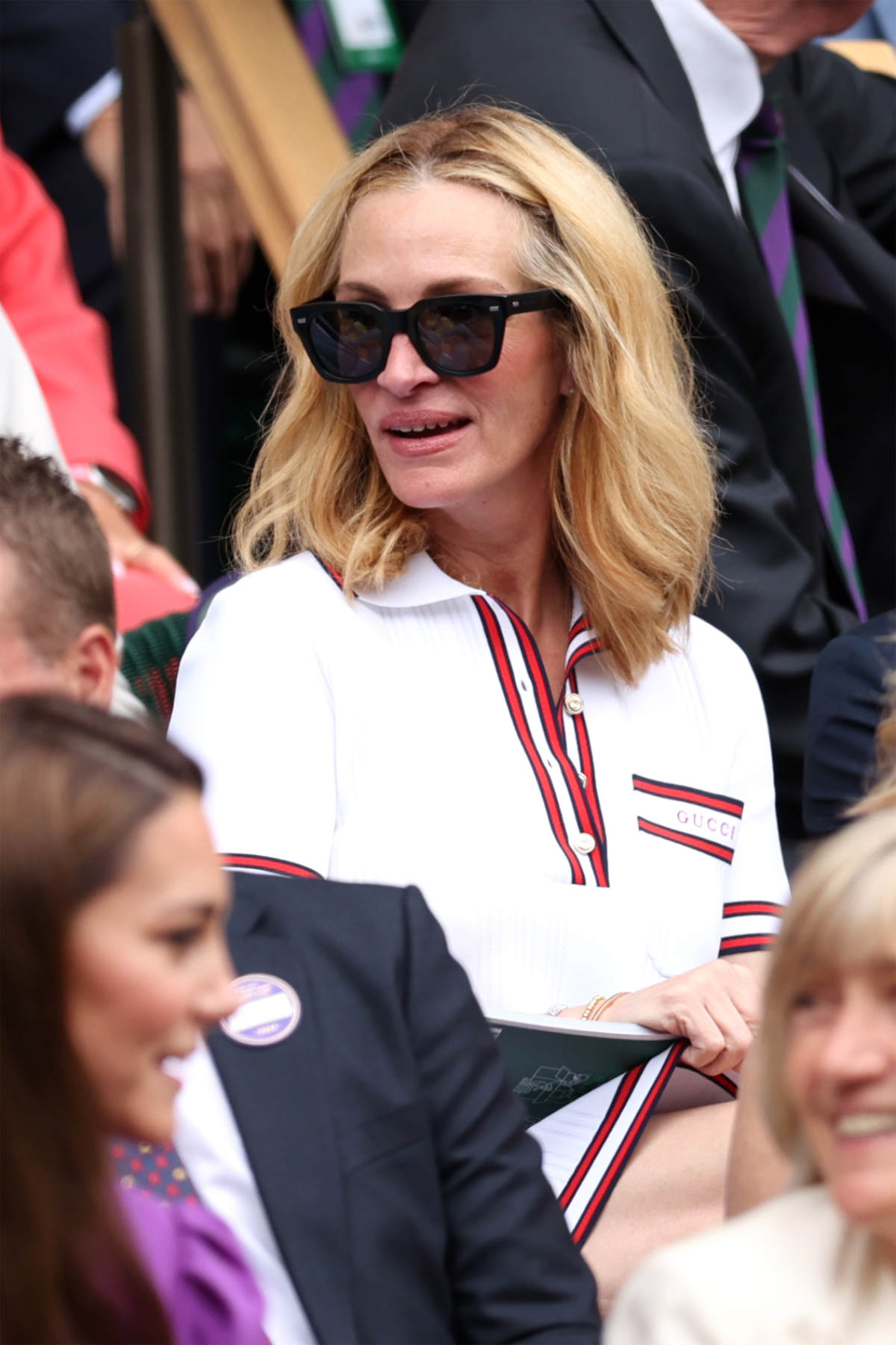 VIPs In Gucci At The Wimbledon Tennis Championships Men’s Singles Finals