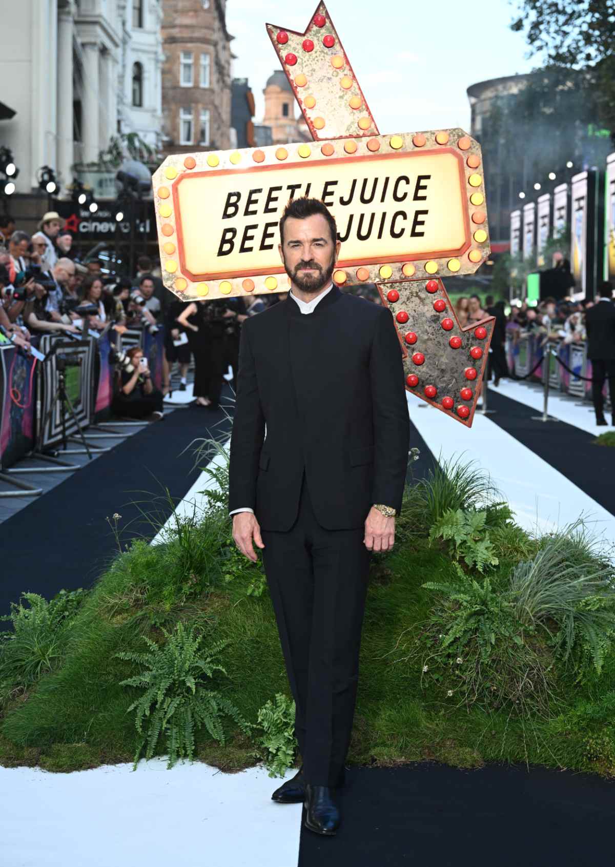 Justin Theroux In Zegna At The “Beetlejuice Beetlejuice” UK Premiere