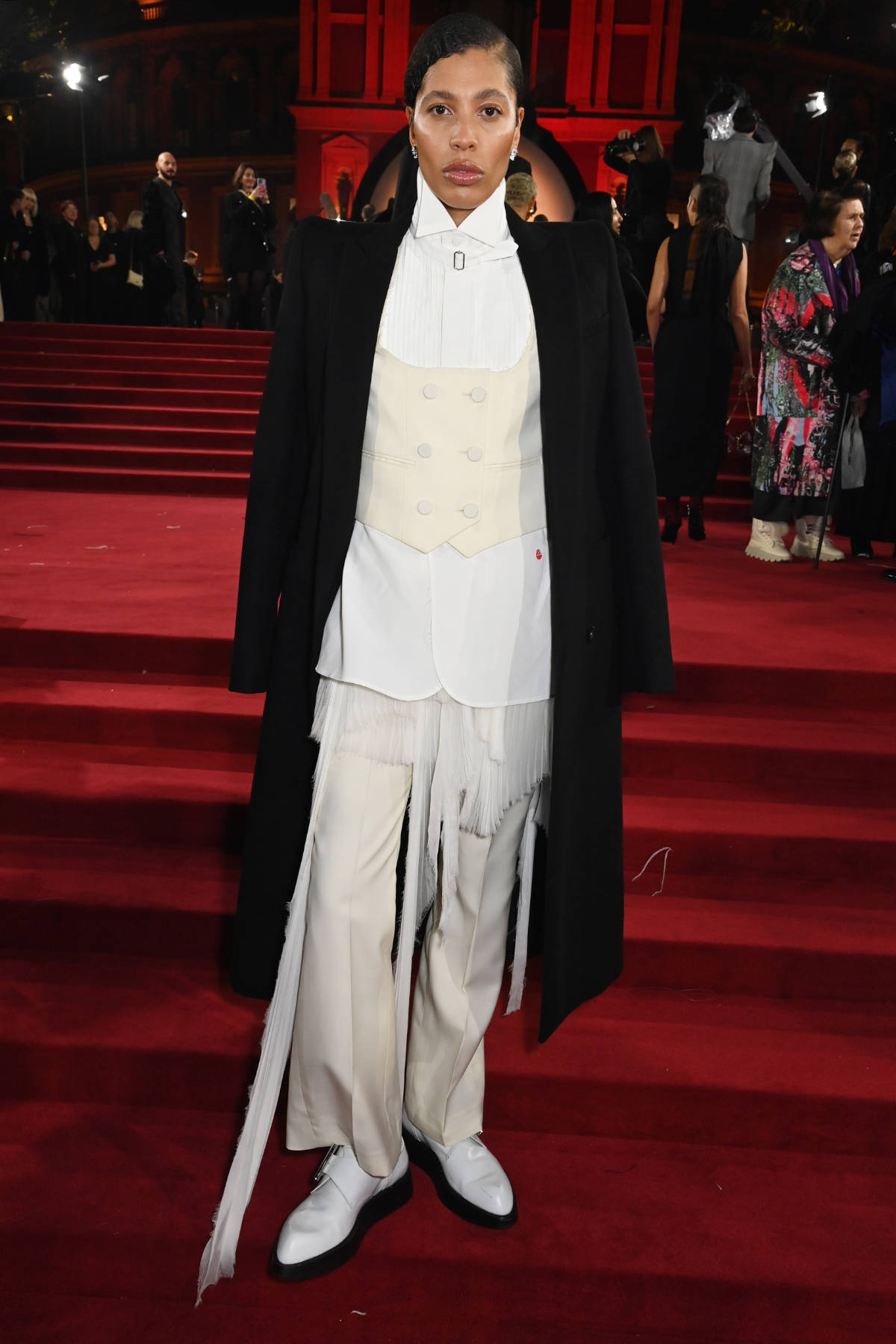 Celebrities In McQueen At The Fashion Awards 2024