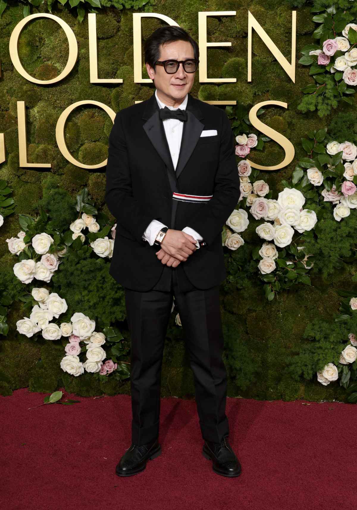 Adrien Brody And Ke Huy Quan In Thom Browne At The 82nd Annual Golden Globes