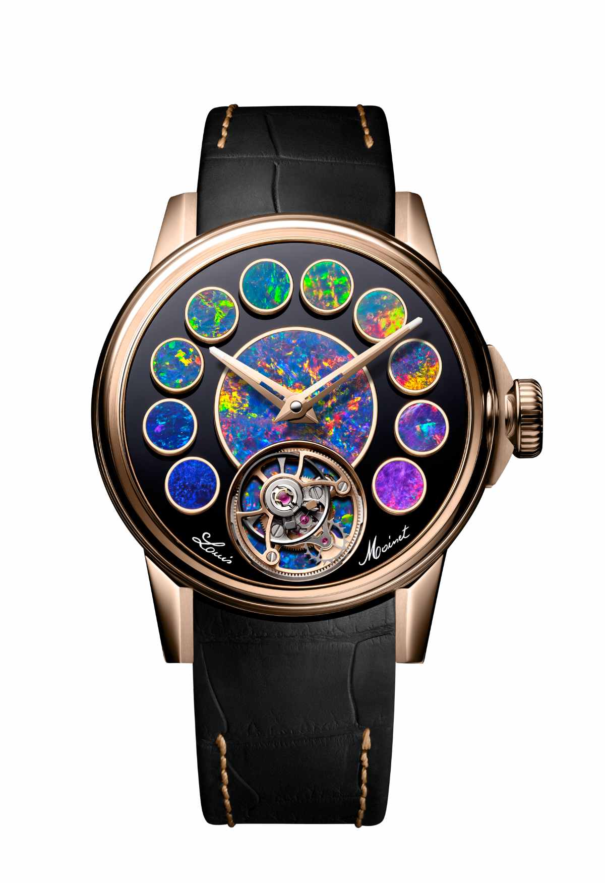 Louis Moinet Presents Its New Geopolis Opal Watch - An Horological Masterpiece In Rainbow Colours