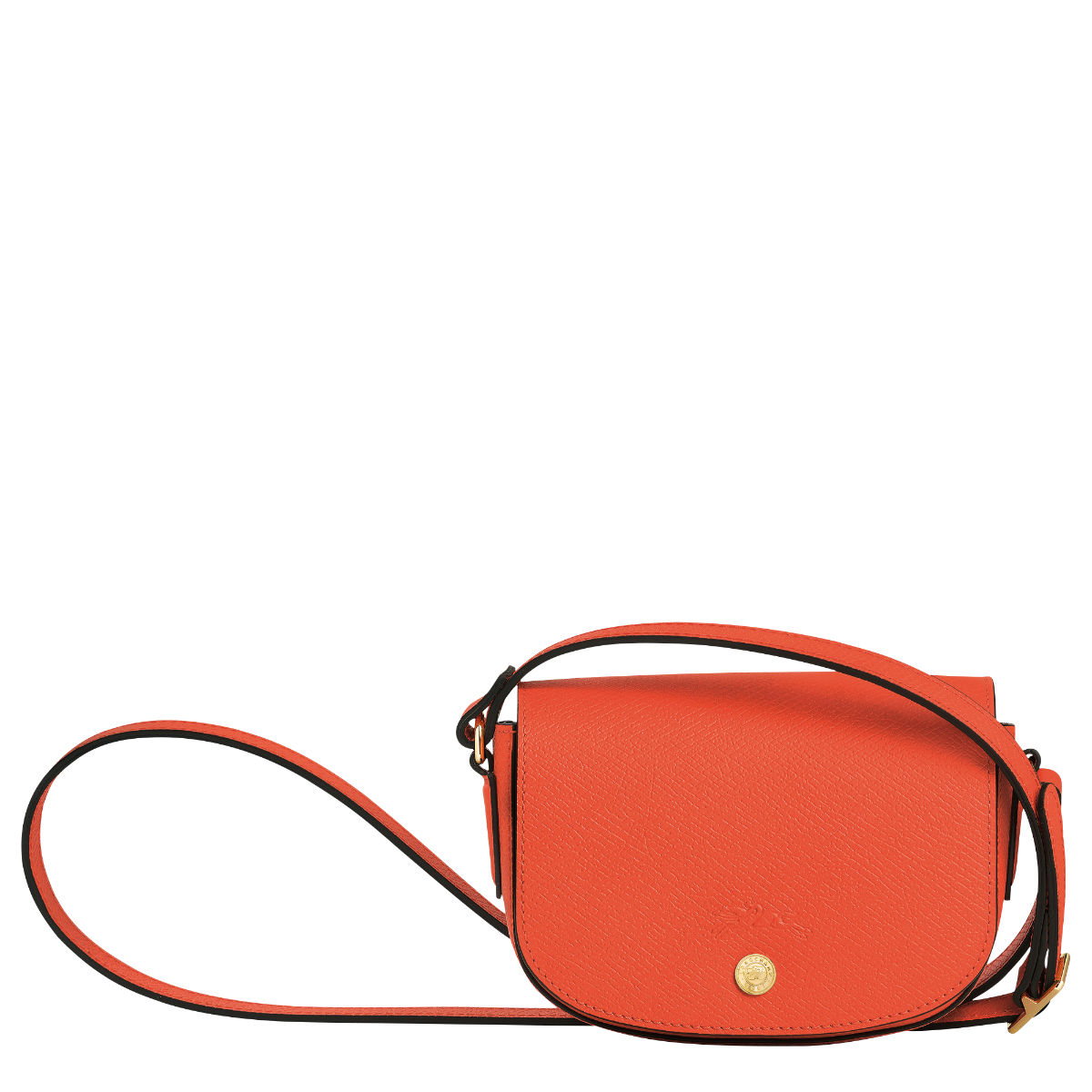 Longchamp Epure Embossed Leather Bucket Bag ~NIP~ Orange