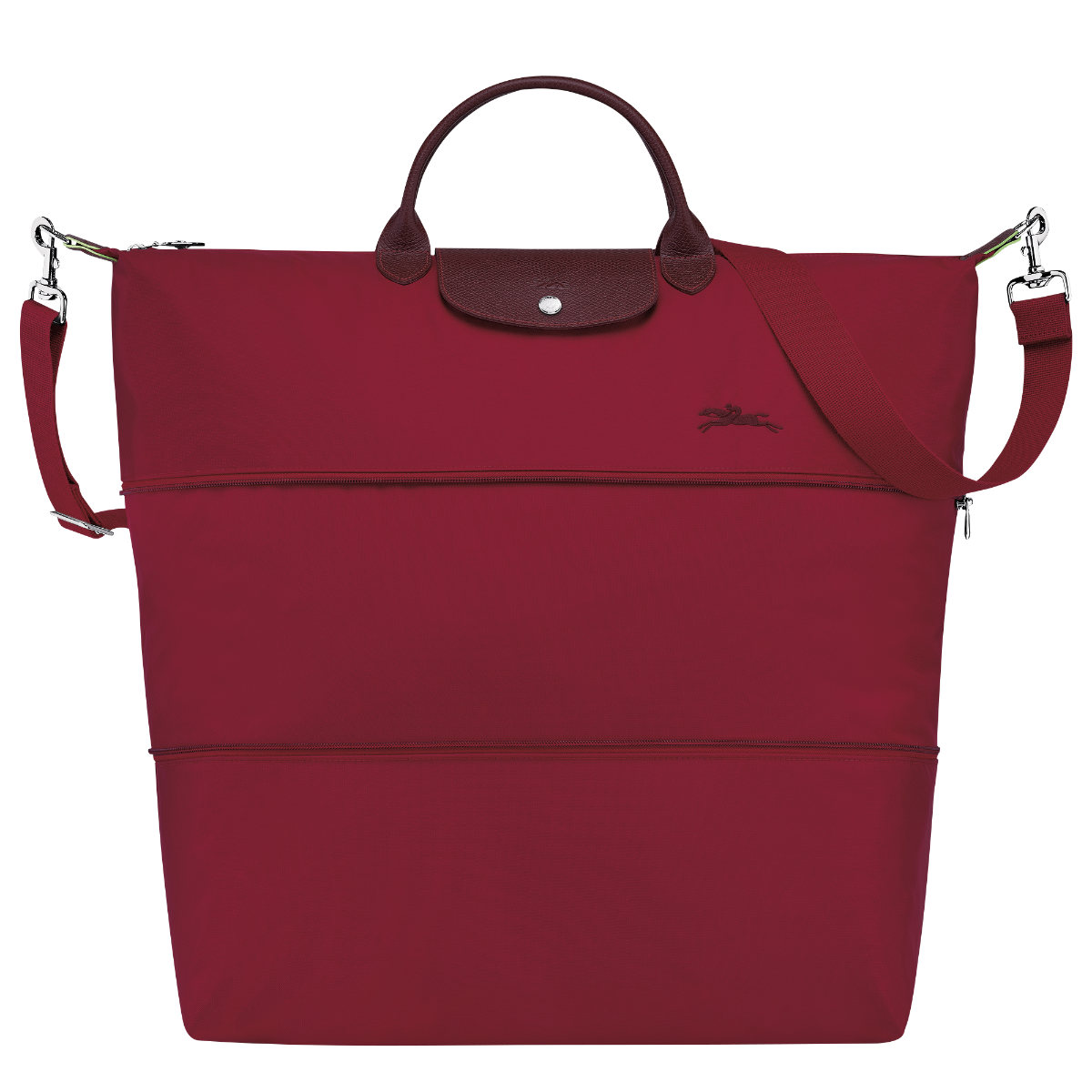 Longchamp Le Pliage Paris Saint Tropez Bucket Bag Red Canvas Women