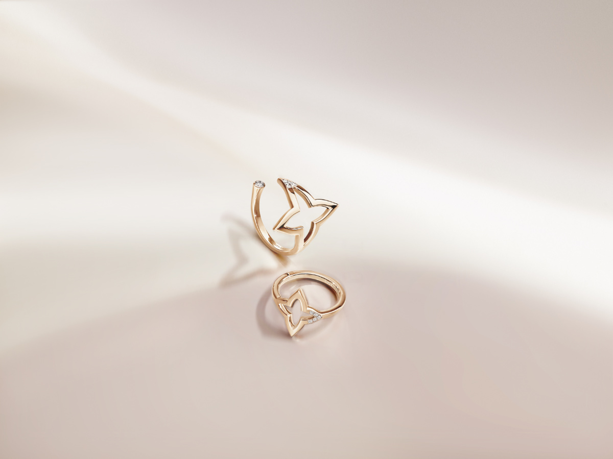 Idylle Blossom Studs, 3 Golds And Diamonds - Categories