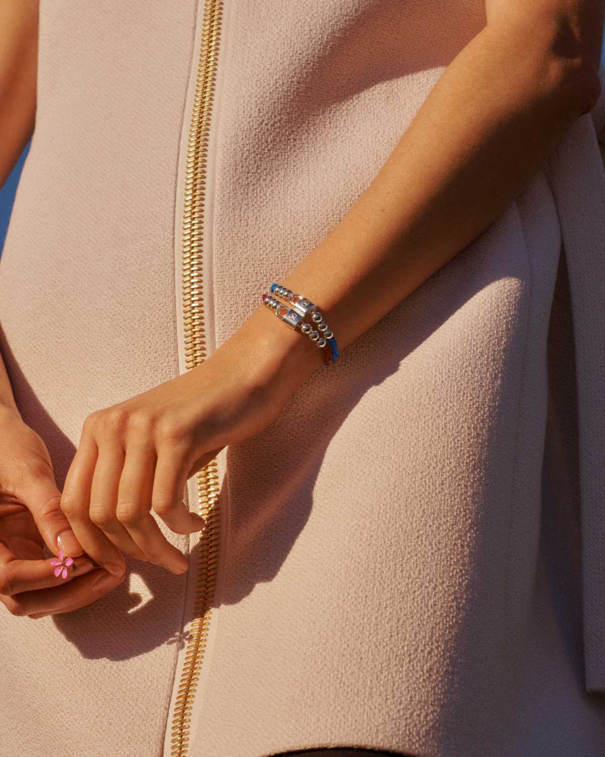 Louis Vuitton Black Lockit Cord Bracelet - The Purse Ladies