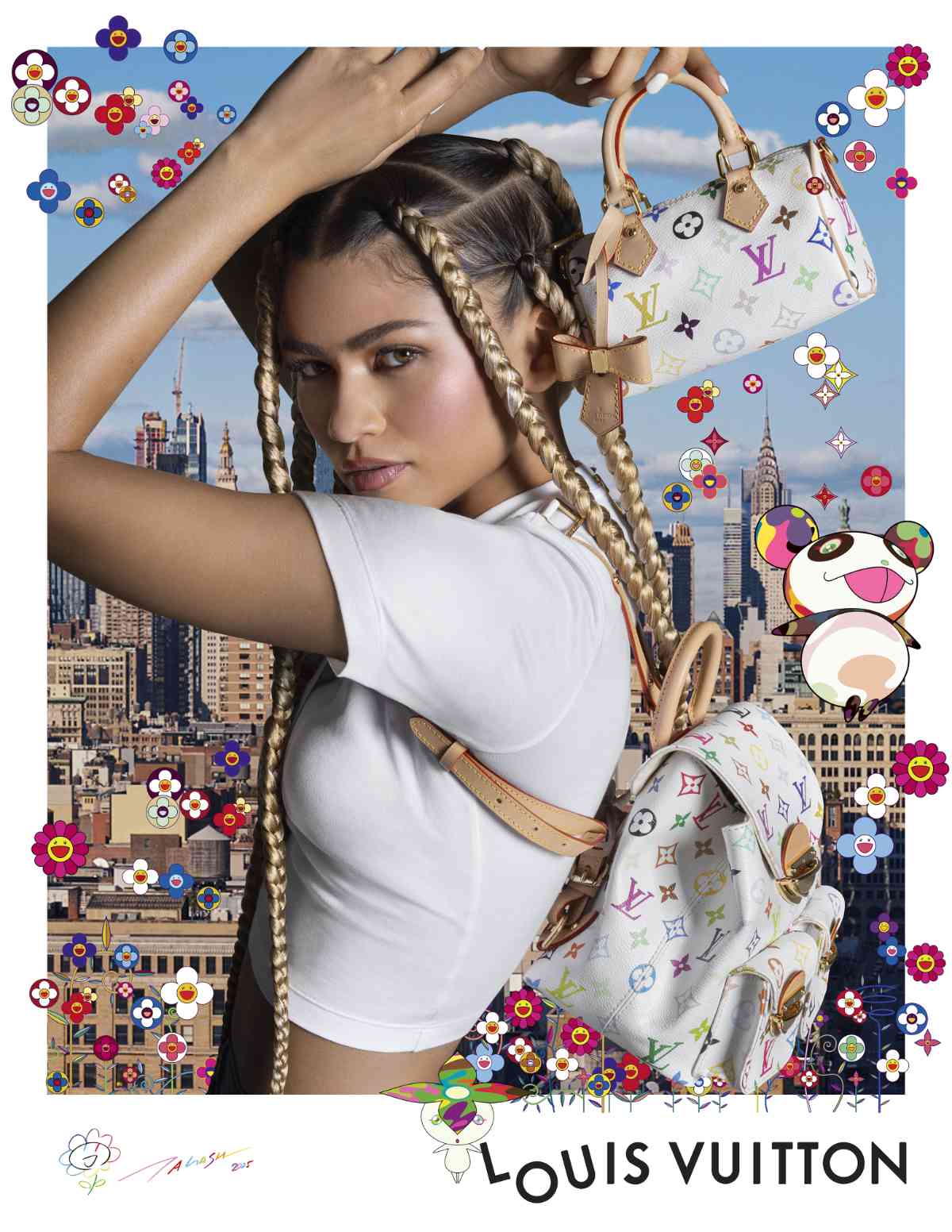 Zendaya Stars In The Campaign For Louis Vuitton X Murakami