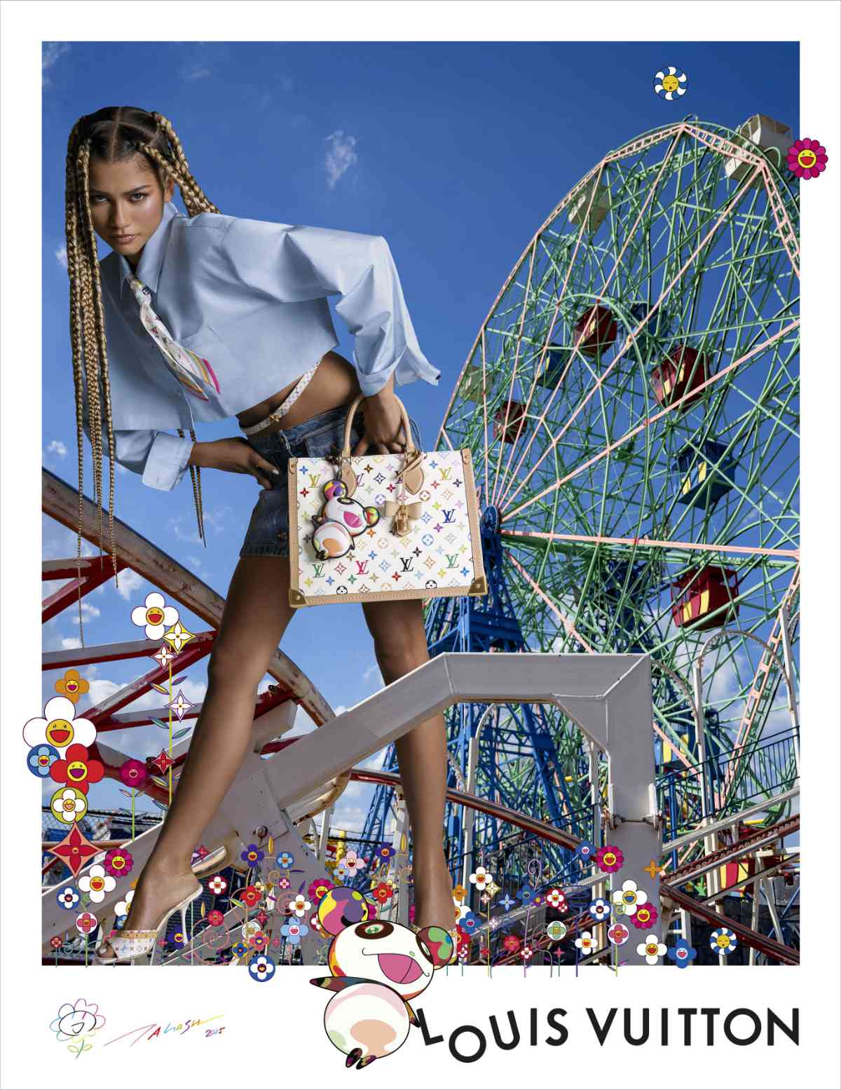 Zendaya Stars In The Campaign For Louis Vuitton X Murakami