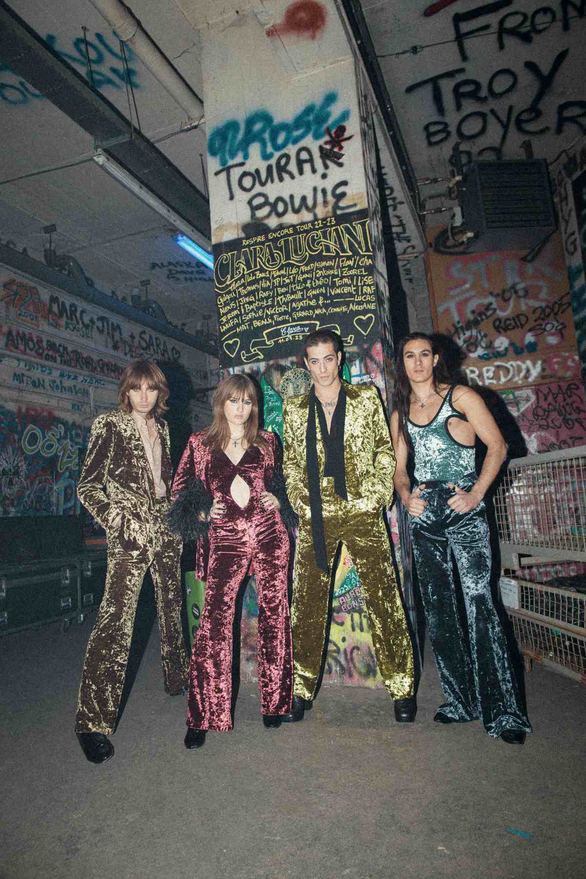 Maneskin In Gucci For Selected Dates Of Their “Loud Kids Tour” Throughout Europe