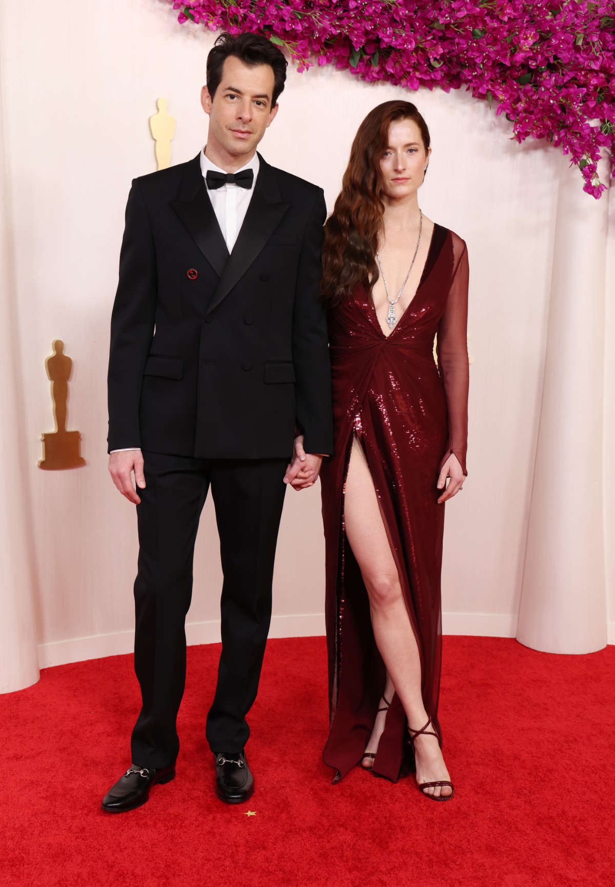 Mark Ronson And Grace Gummer In Gucci At The 96th Annual Academy Awards