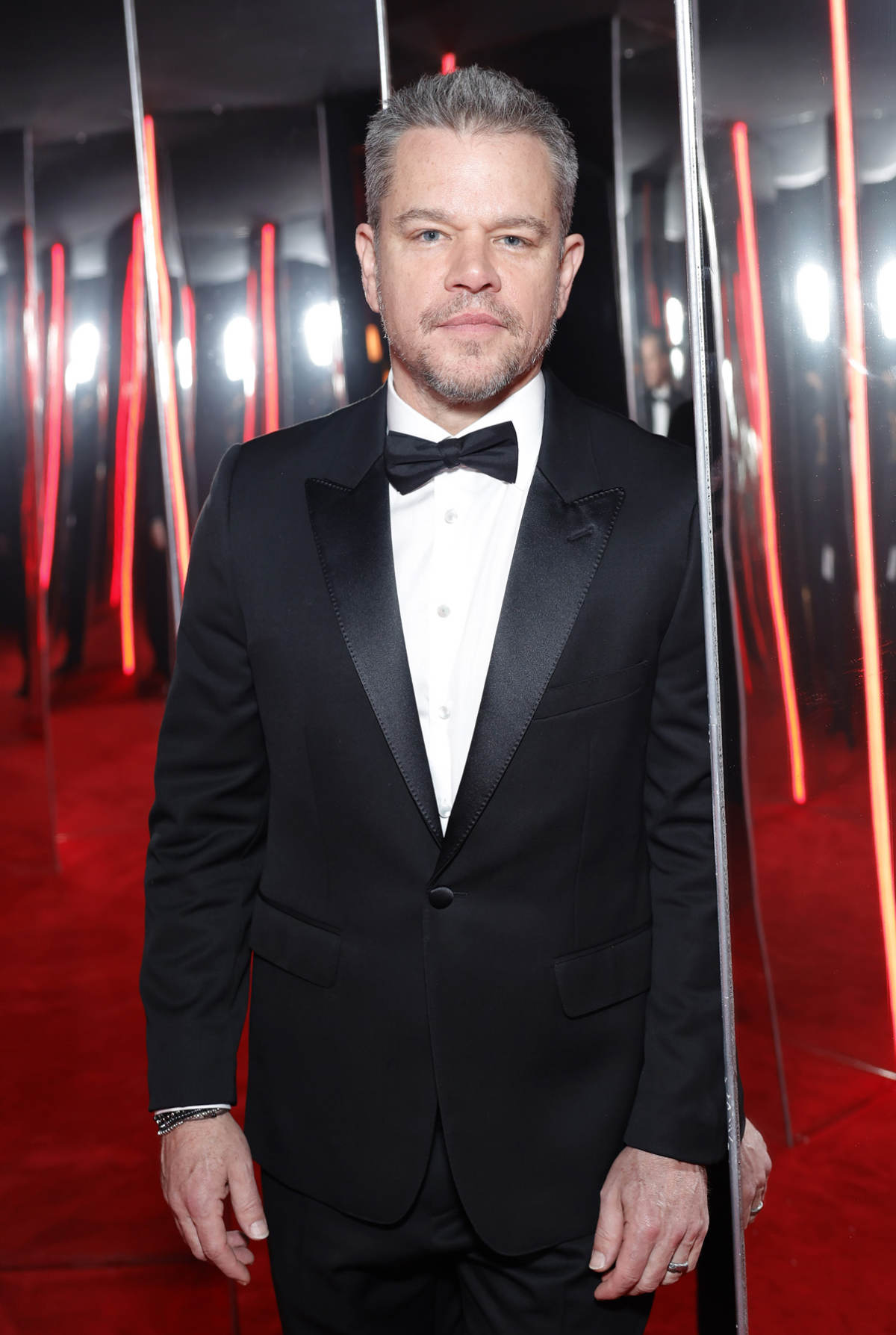 Matt Damon In Celine Homme At The Vanity Fair Oscars Afterparty