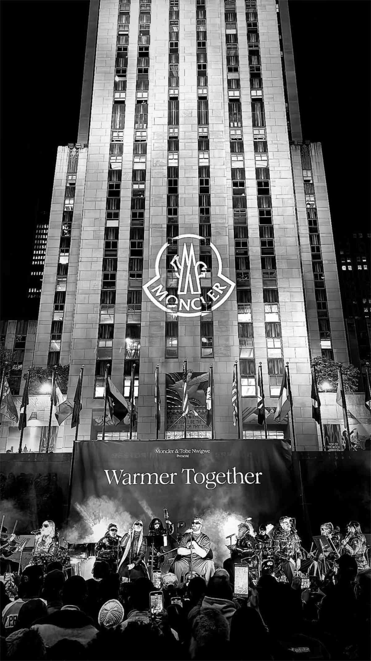 Moncler Shares Its Message Of Warmth At Rockefeller Center With Tobe Nwigwe