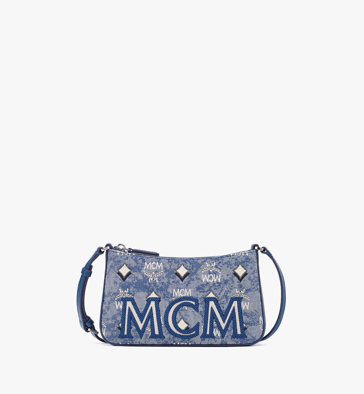 MCM, Bags, Nwt Mcm Standing Wristlet Pouch In Vintage Monogram Jacquard