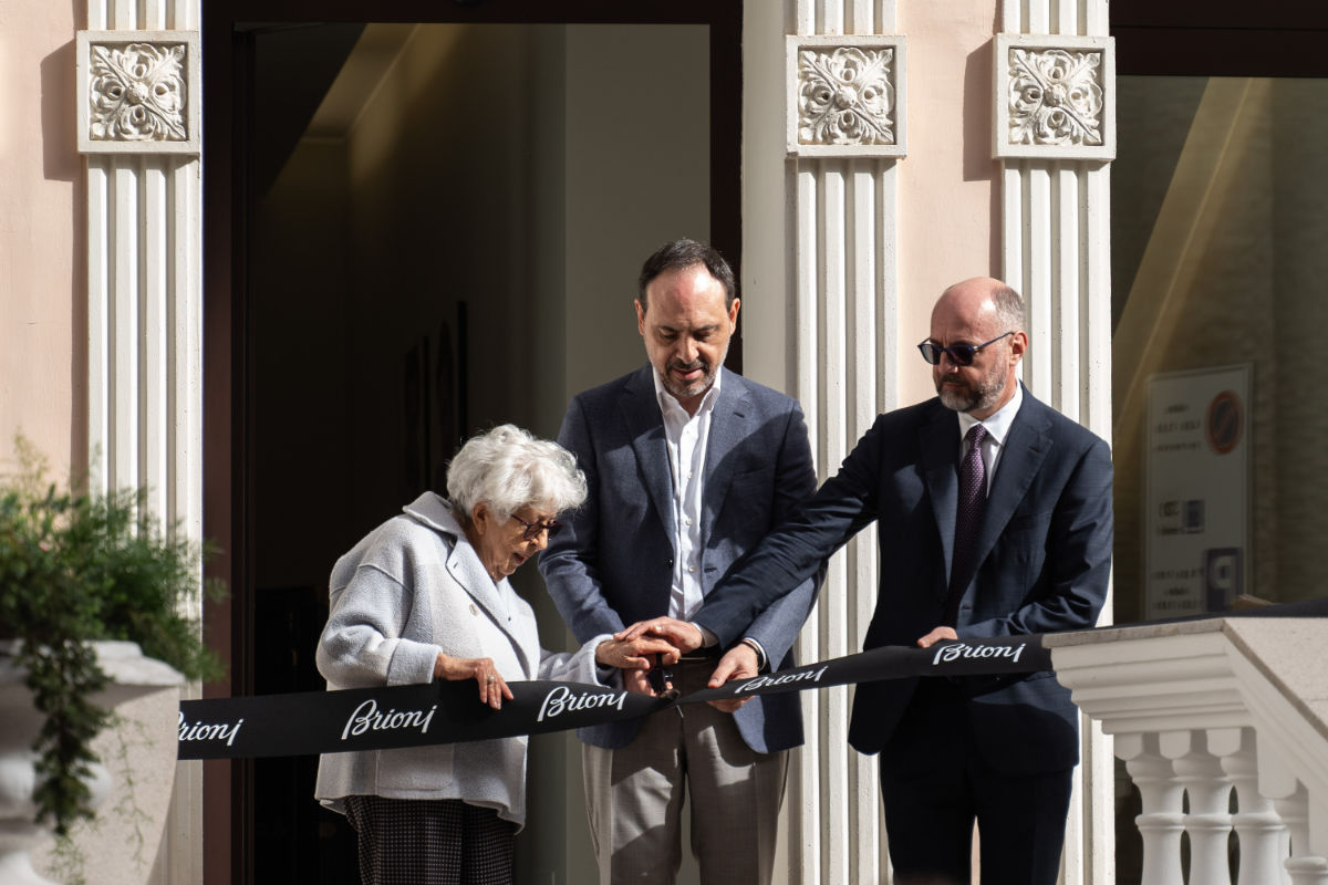 Brioni Celebrates Opening Of Nazareno Fonticoli Haute Couture School