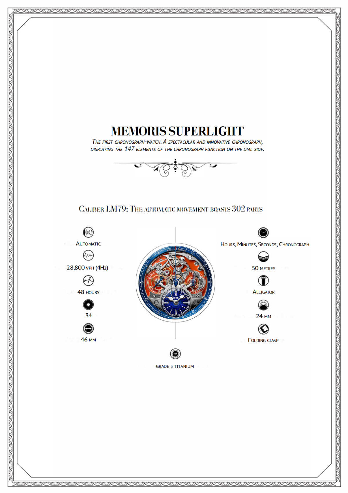 Louis Moinet Received A New Design Award For Memoris Superlight