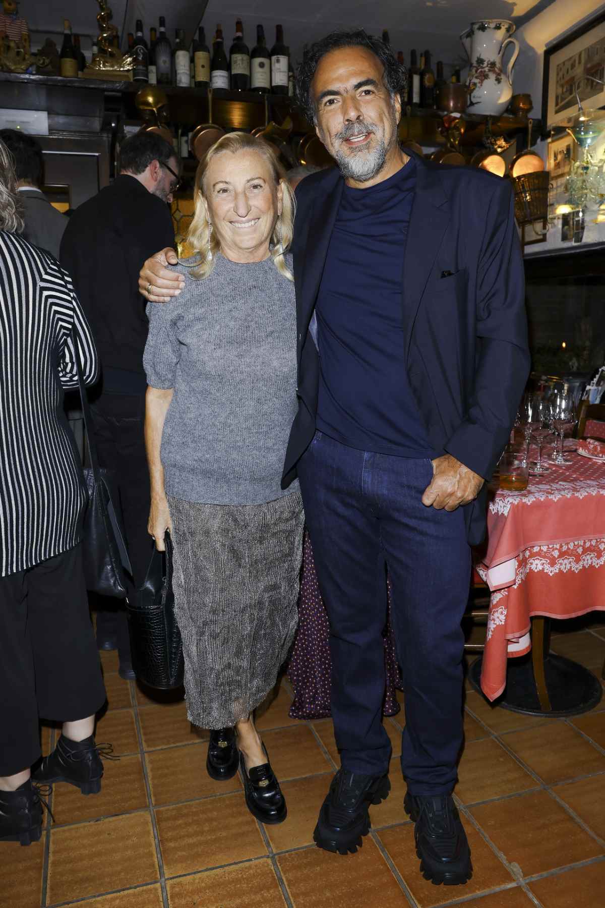 Miuccia Prada Hosted A Dinner For Academy Award Film Director Alejandro González Iñárritu
